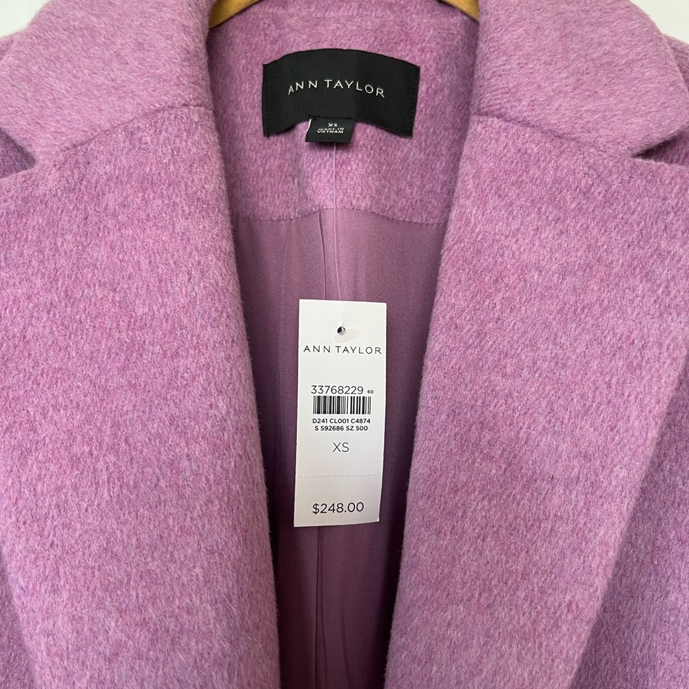 EXCLUSIVE!! ANN TAYLOR Chesterfield Wool Blend Coat